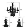 Desktop Decor Bundle Stylish Desktop Decorations Festive Halloween New Year Decorations Set for Home Party Atmosphere 6pcs