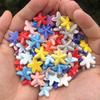 Starfish Shape Starfish Beads Ceramic Material Loose Beads Large Hole Beads DIY Craft Supplies