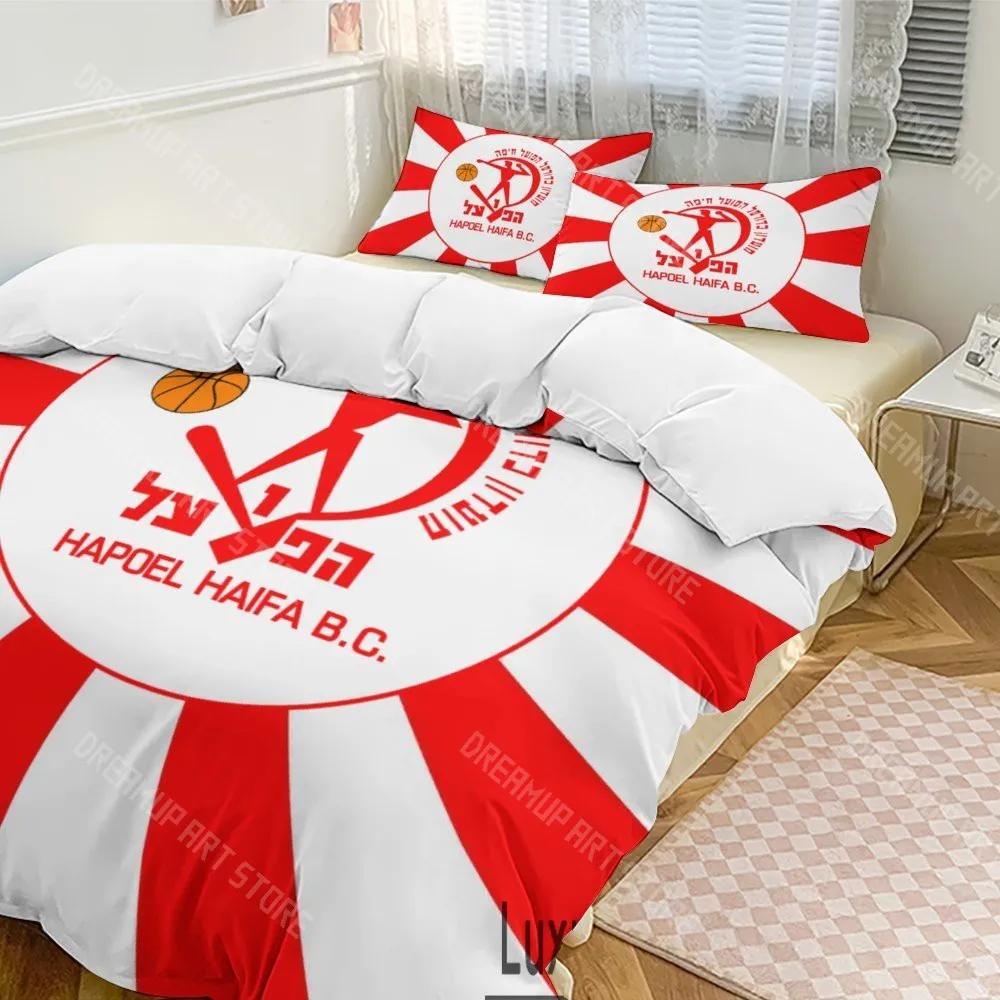 3D Print Hapoel Haifa Basketball Bedding Set Twin Queen King Full Size Duvet Cover Pillowcase Bed boys girls Adult Home