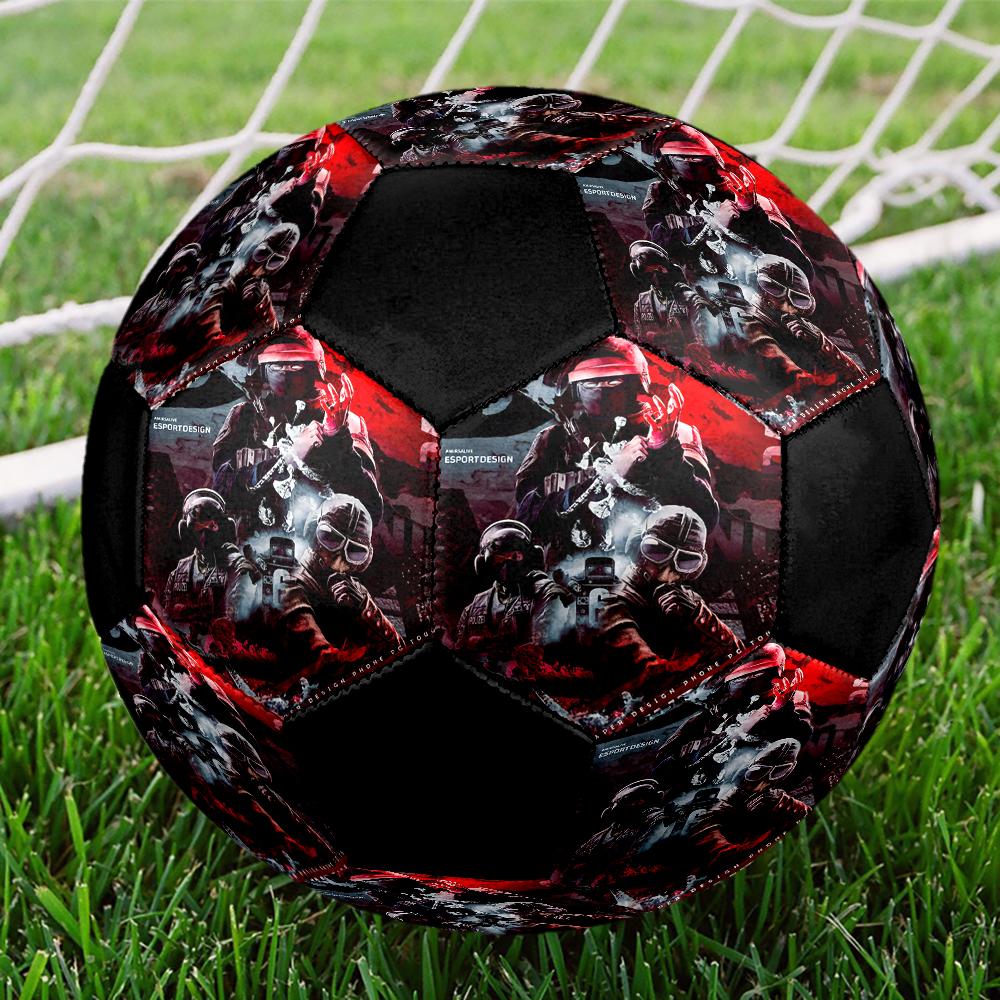 Rainbow Six Siege Theme Size 5 Soccer Ball, Suitable for Both Indoor and Outdoor Matches, a Gift Suitable for Everyone.
