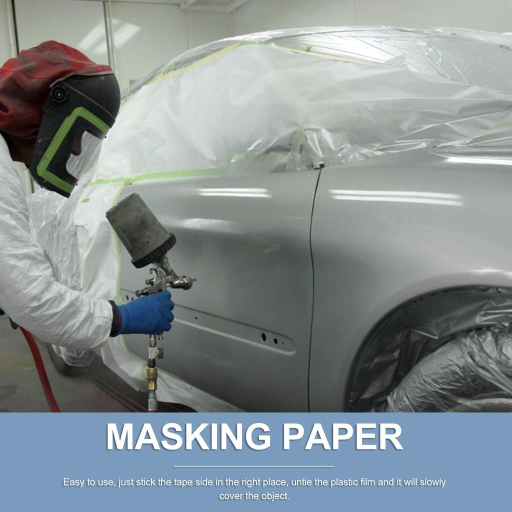 50cmx1 Masking Furniture Covering Painting Furniture Masking Paper For Walls Protective Kraft Paper Tape