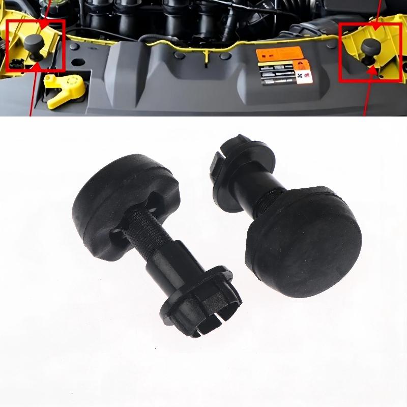 2Pcs Car Hood Stop Buffer Rubber Adjustment Bumper Stopper For Vehicle Engine Cover Shock Absorption Protection Cv6Z16758A