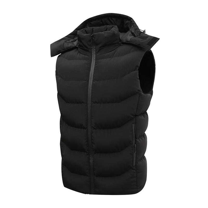 Autumn/Winter Windproof Sports Vest - Down Cotton Sleeveless Jacket for Football & Running Training