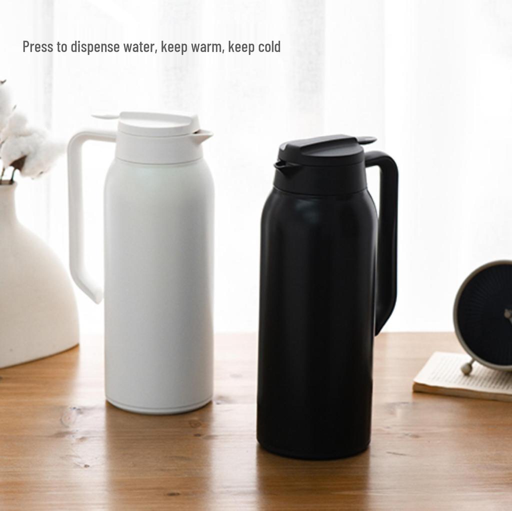 Portable 316 Stainless Steel Thermos Flask - Large Capacity Coffee & Tea Hot Water Bottle for Home, Dorm & Student Use