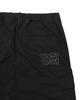 WACKY WILLY Wide Cotton Cargo Elastic Waist Pants Black