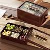 Plastic Dry Fruit Organiser Sealed Nut Storage Solution Compartmentalized Snacks Tray with Clear Lid for Living Room