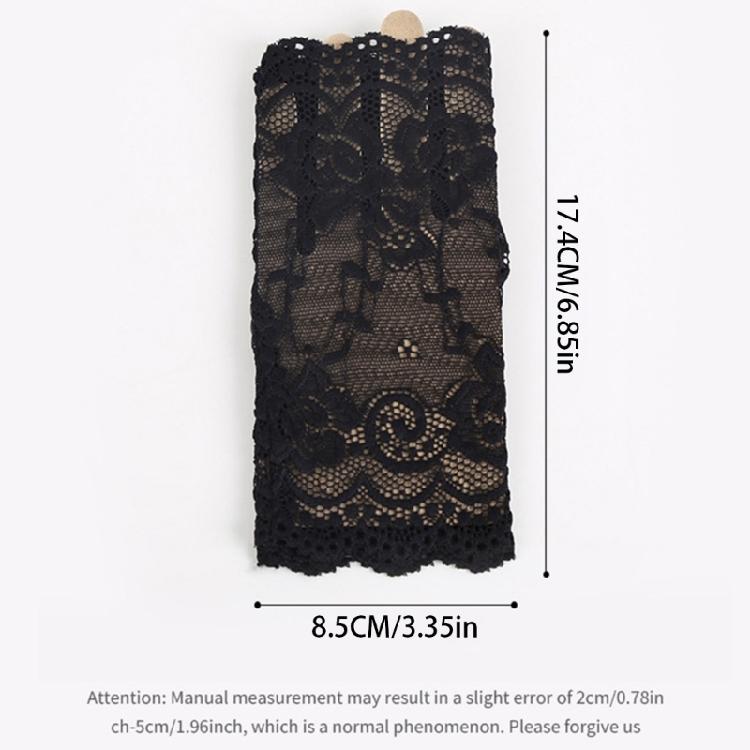 Vintage Style Lace Gloves For Formal Occasion Half Finger Wrist Coverage Ideal For Photoshoot Ceremonies