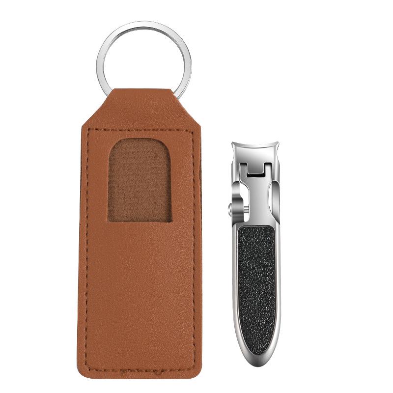Portable Powder Steel Thin Nail Clippers Set with Anti-Splash Angled Flat Edge - New Model