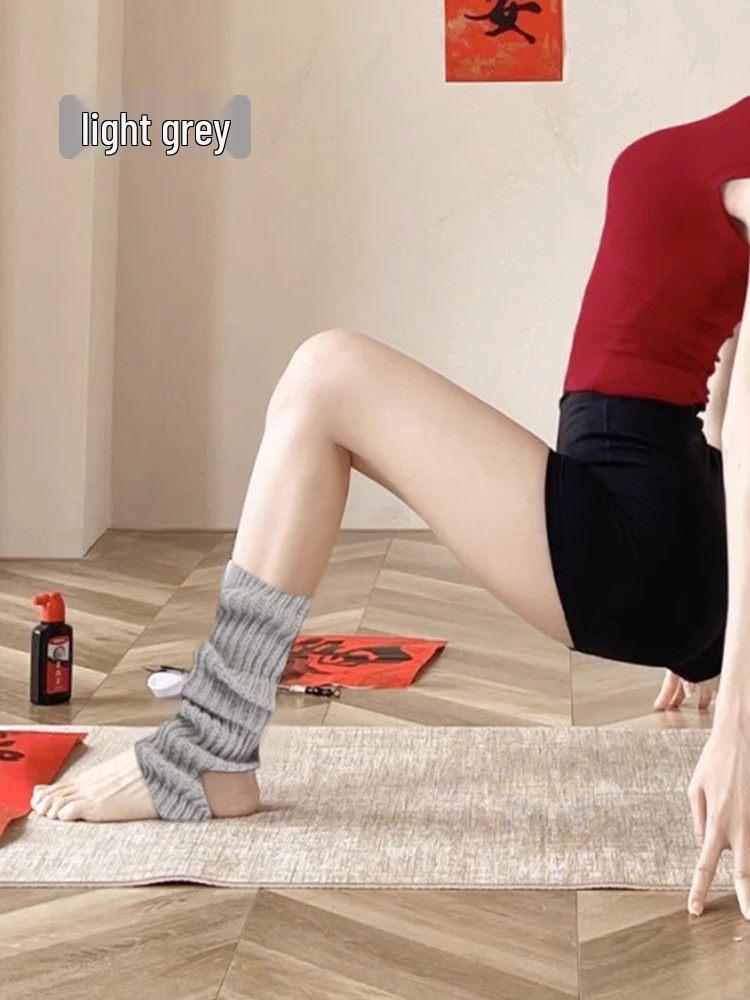 

Женские красные носки Shuang Xiu выше колена для йоги и пилатеса на осень-зиму No Size