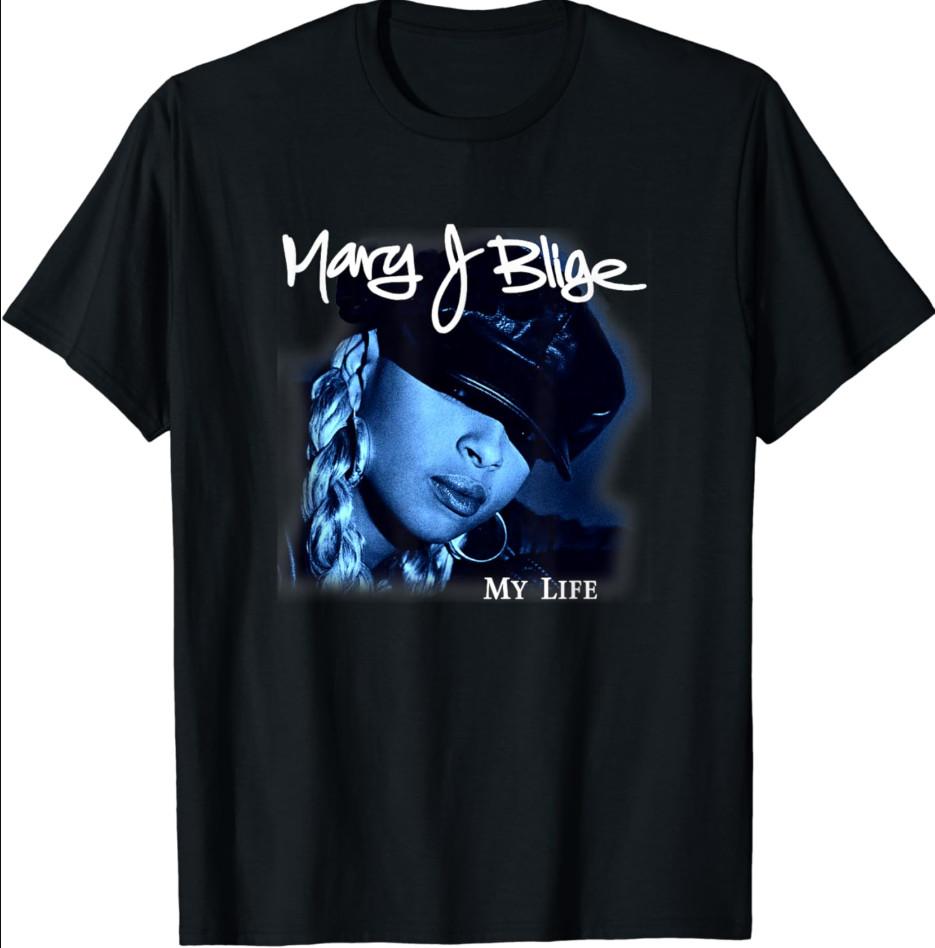 Mary J. Blige Mary J Blige My Life T-shirt size S-5XL Unisex T-Shirt XXXXL