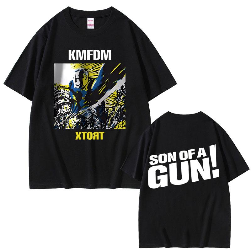 Rock Band Kmfdm Tour 97 Graphic Print T-shirt Summer Men Women Vintage Gothic Punk  Streetwear Male Casual T Shirts