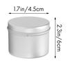 BHBL 24 Pack Tins Box Candle Tin Black Aluminum Jar Storage Empty Pot Plain Cans Cream Cosmetic Container