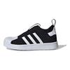 adidas Оригінальні Superstar Міцні Низькі Дитячі Скейт-Кросівки Дитячі Кросівки Чорно-Білі JH6371