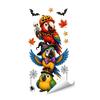 Indoor Outdoor Decorative Clings Halloween Window Clings, PVC Waterproof Static Decals, Removable Festive Wall Stickers