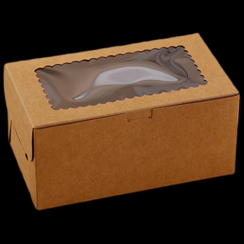 Deou Star Light Transparent 2-Cupcake Muffin Box (50-Pack)