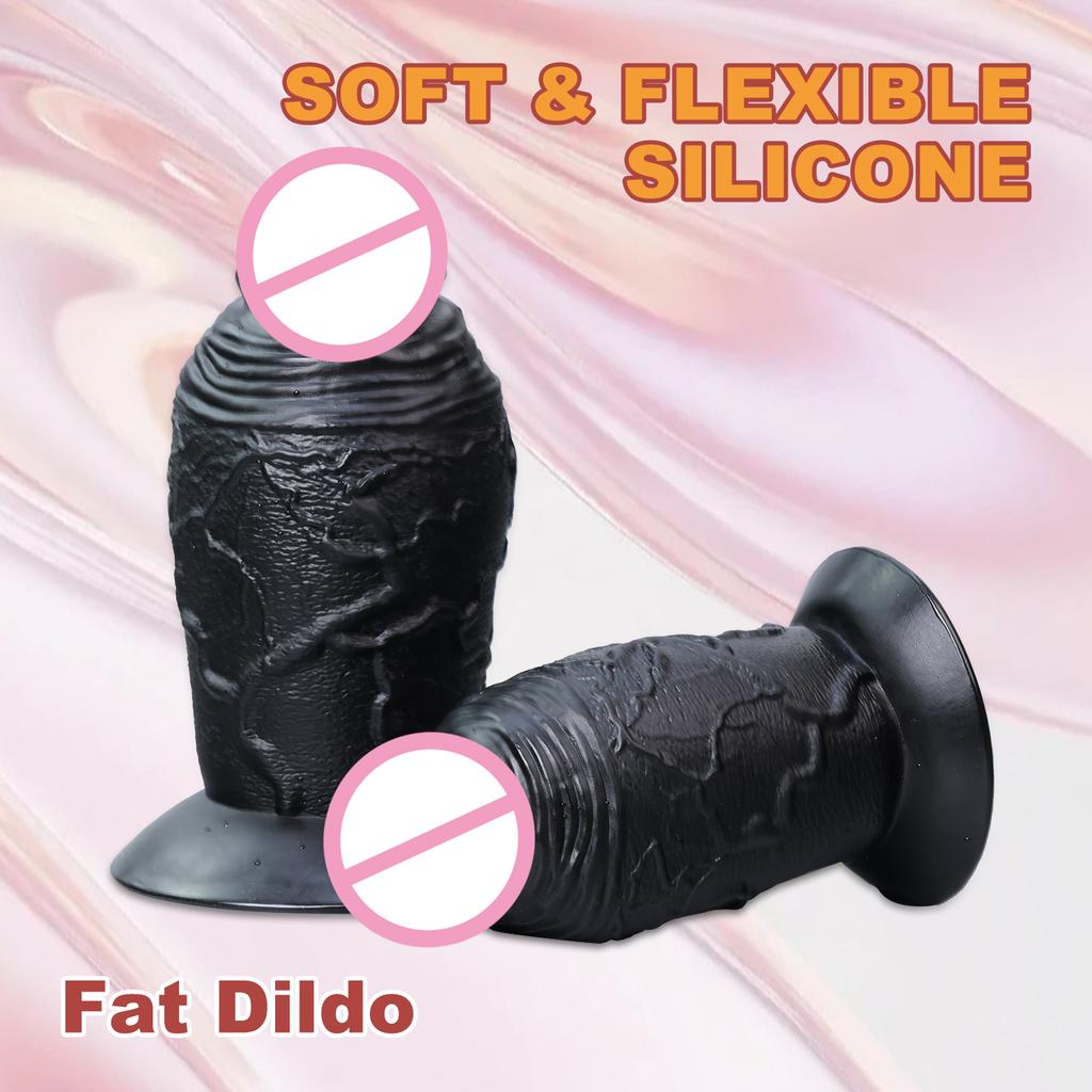 Black Thick Dildo Penis Masturbator Clitoral Stimulation Anal G-spot Stimulation Male Dildos Female Adult Sex Toys Huge Dick 18+