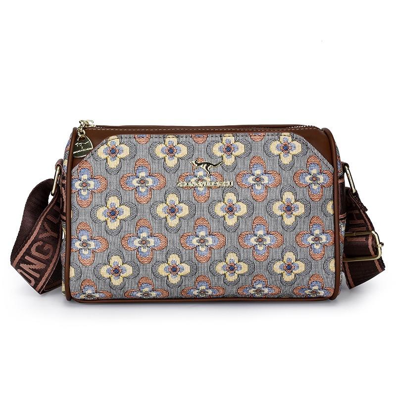 Klasická retro dámska crossbody kabelka s veľkou kapacitou, jednoduchá denná kabelka cez rameno, mäkká kožená jednofarebná, všetko