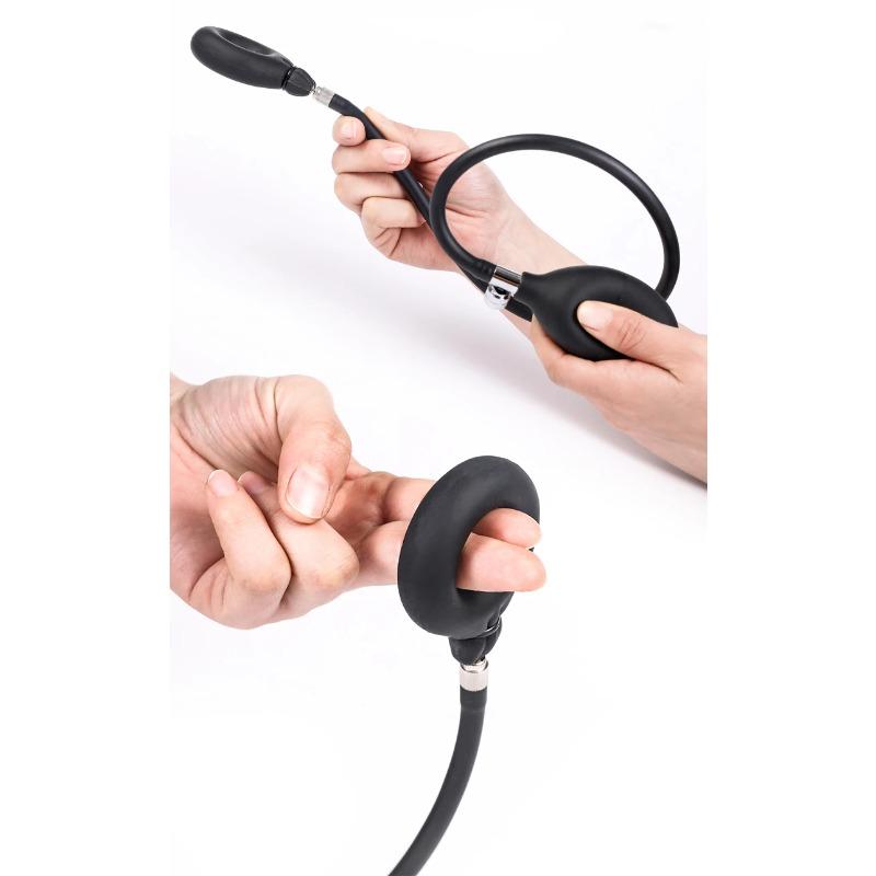 Aufblasbarer Penisring Verzögert Ejakulation Verbessert Erektion Bondage-Spiel | Hahnsperre Hodenspreizer Sexspielzeug Männer (18+ Erwachsenengebrauch)