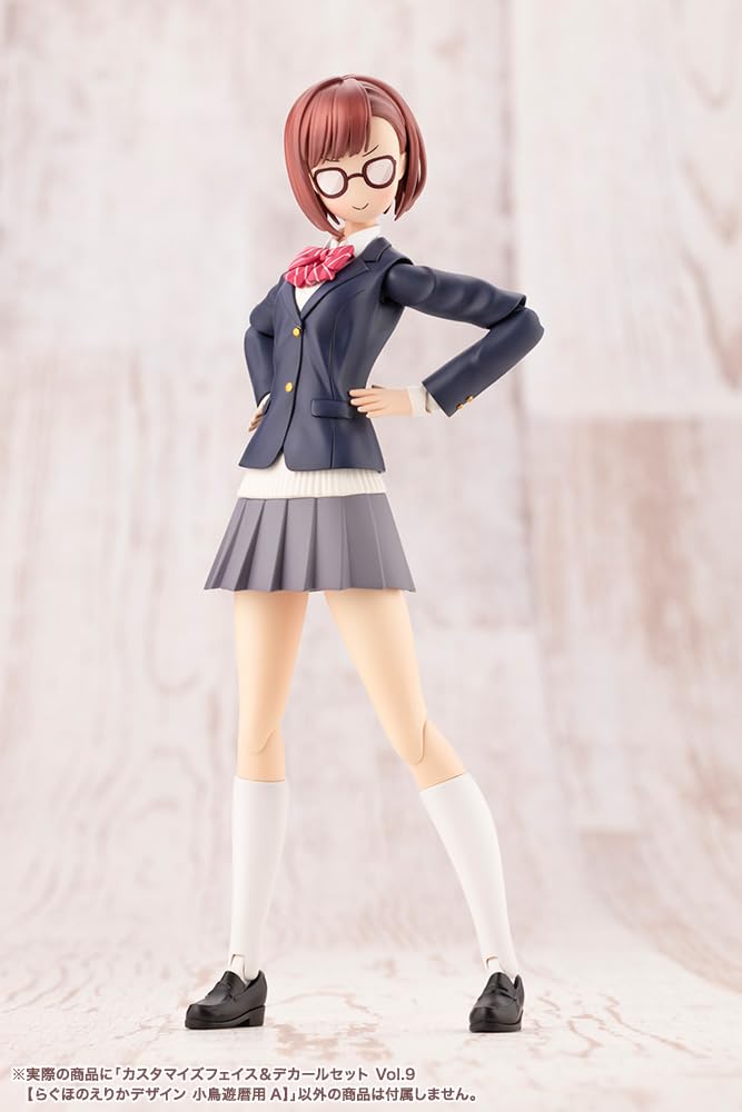 Kotobukiya Sousai Shoujo Teien Customize Face Decal Set 9 Erika for Takanashi Koyomi 18mm Scale Plastic Model Kit & Vol. [Raguhono Design, A] Approx.