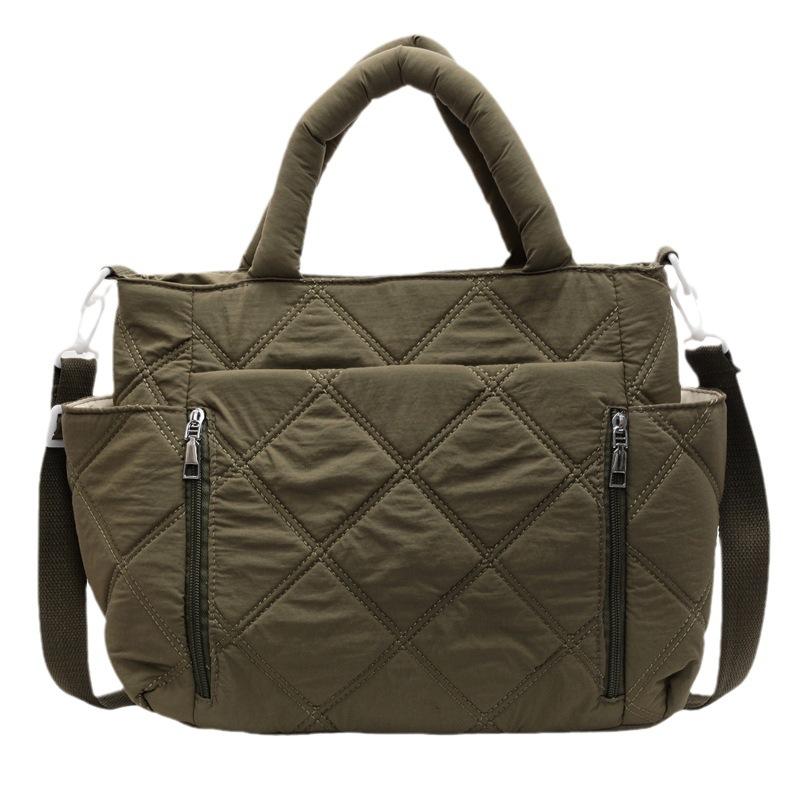 2025 New Women's Tote Bag Satchel with Compartment Large Zipper Handbag Suitable for Travel and Work