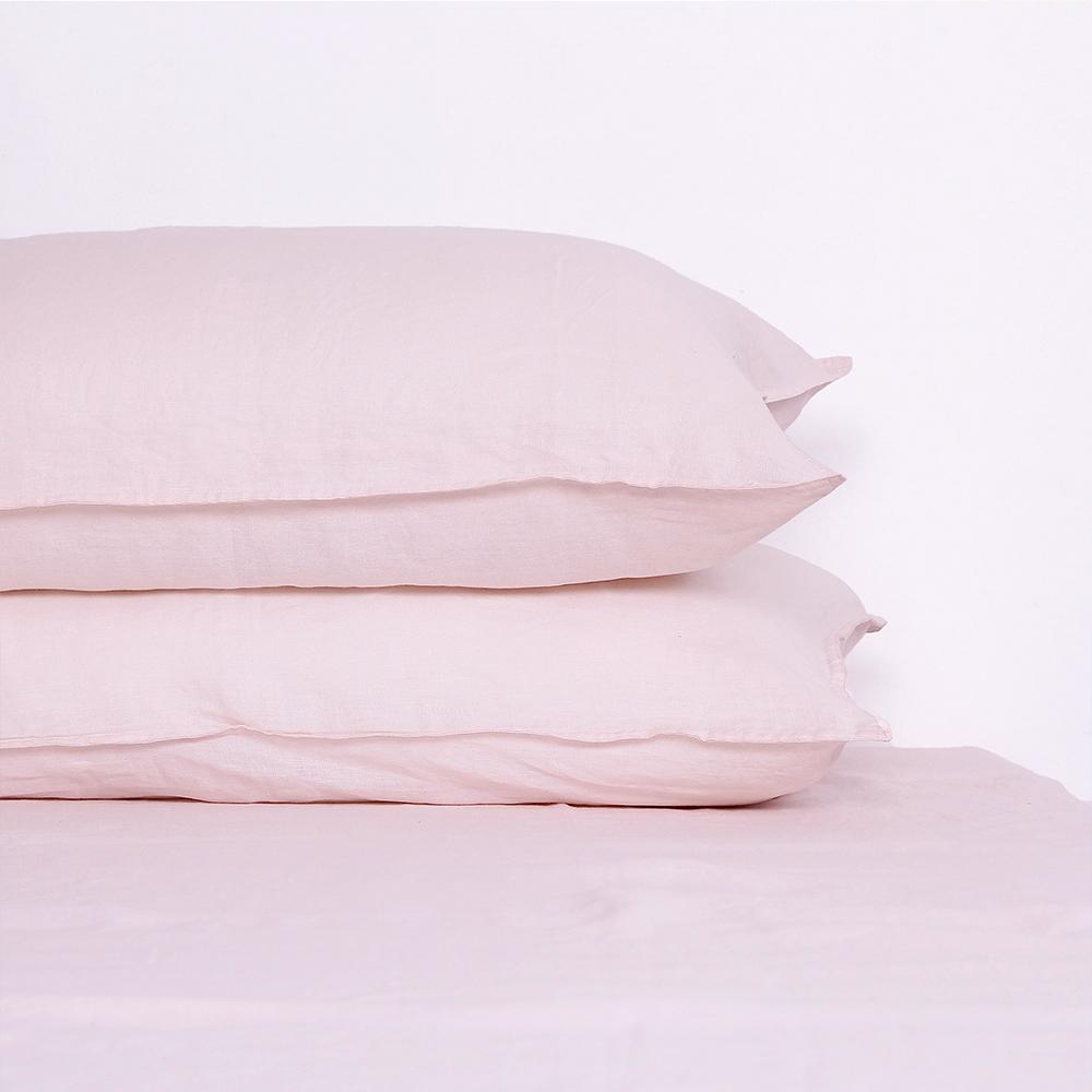 100% Französisches Leinen Weiche Atmungsaktive Kissenbezüge Dekorative Quadratische Wurfkissenbezüge für Bett Couch Sofa Umschlagverschluss