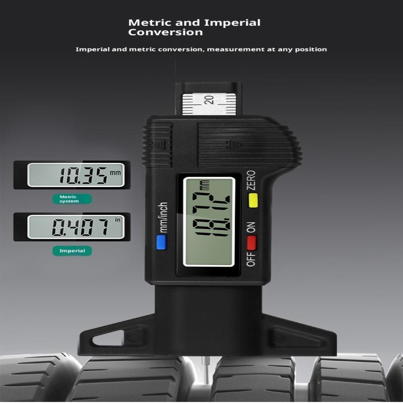 Indicator Digital al Adâncimii Profilului Anvelopei cu Afișaj LCD de Înaltă Precizie și Măsurare Dublă Inch/Mm Perfect pentru Mașină