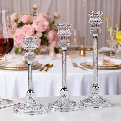Glas Kristall Kerzenständer Spitzkerzenhalter Hochzeitsdekoration Tischmittelstücke Heim Party Dekoration Kerzenständer Halter Ständer