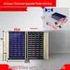 48-Drawer Transparent Parts Storage Cabinet with Door