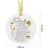 to My Granddaughter Gifts from Grandma - Ceramic Ornament - Granddaughter from Grandma, Birthday, Mother's Day, Graduation Gift