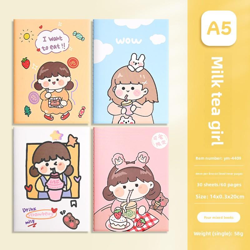 Cartoon A5 Car Line Book Cute Stationery School Supplies Children's Notebooks Elementary School Students