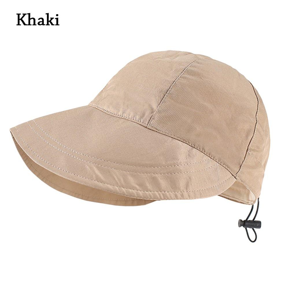 Hommes Femmes Bord Large Ajustable Portable Casquette de Plage Chapeau de Soleil Chapeau Bob Chapeau de Pêcheur
