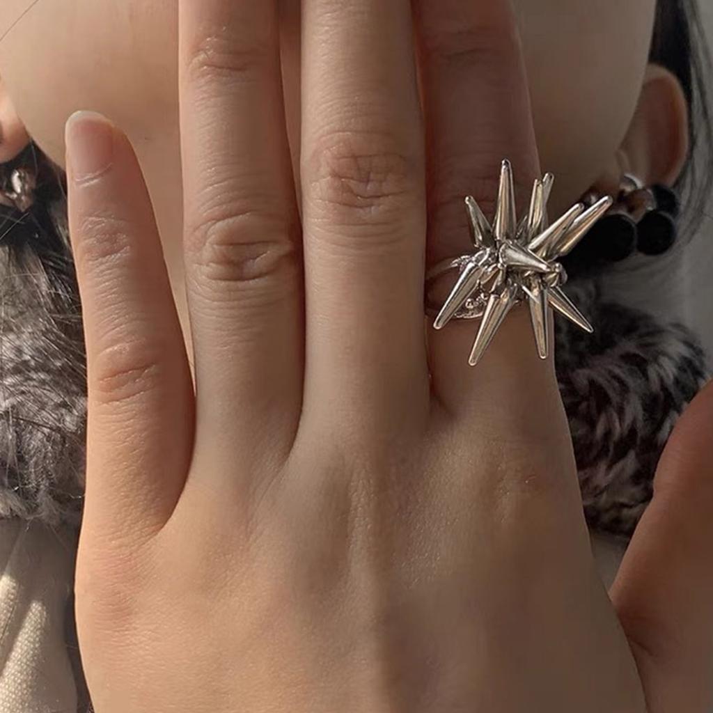 Adjustable Tassel Design Metal Ring Modern Fringe Design Metal Rings for Personalized Fashion Comfortable Wear Rings