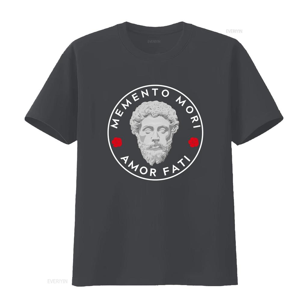 Marcus Aurelius Memento Mori Amor Fati T Shirt Roman Emperor Philosophy Inspired Graduation For Her And Him Vintage Washed