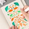 6 Pezzi Template Dettagliati Svuotati Riutilizzabili per Principianti e Professionisti in Journaling o Corsi d'Arte