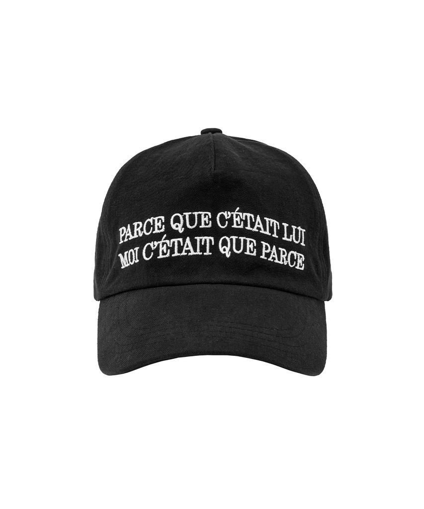 Misekiseoulmaen Parce Que Ball Cap Black