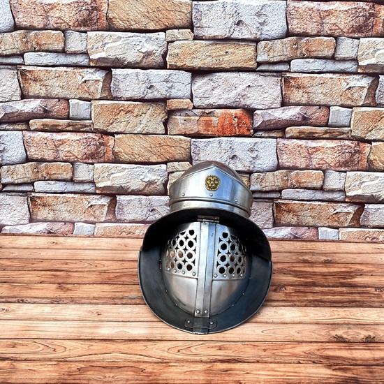 

Стальной нормандский шлем викинга – доспехи Sca, полное покрытие головы,