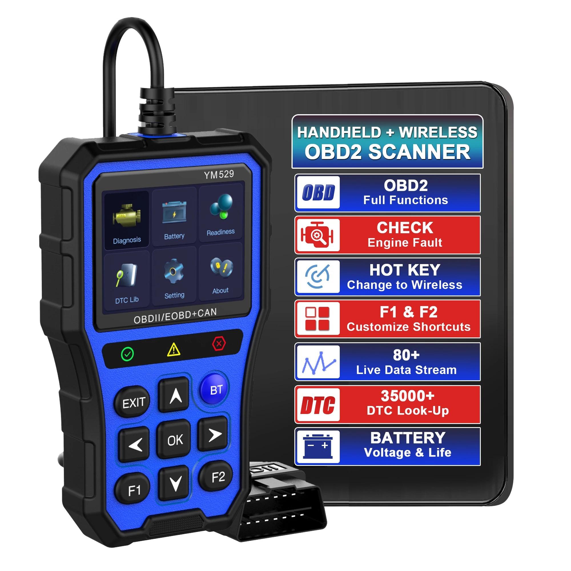 

OBD-сканер, автомобильный детектор неисправностей, считыватель кодов OBD2, диагностический инструмент для автомобилей, работающий со всеми автомобилями, произведенными по протоколам OBD II.