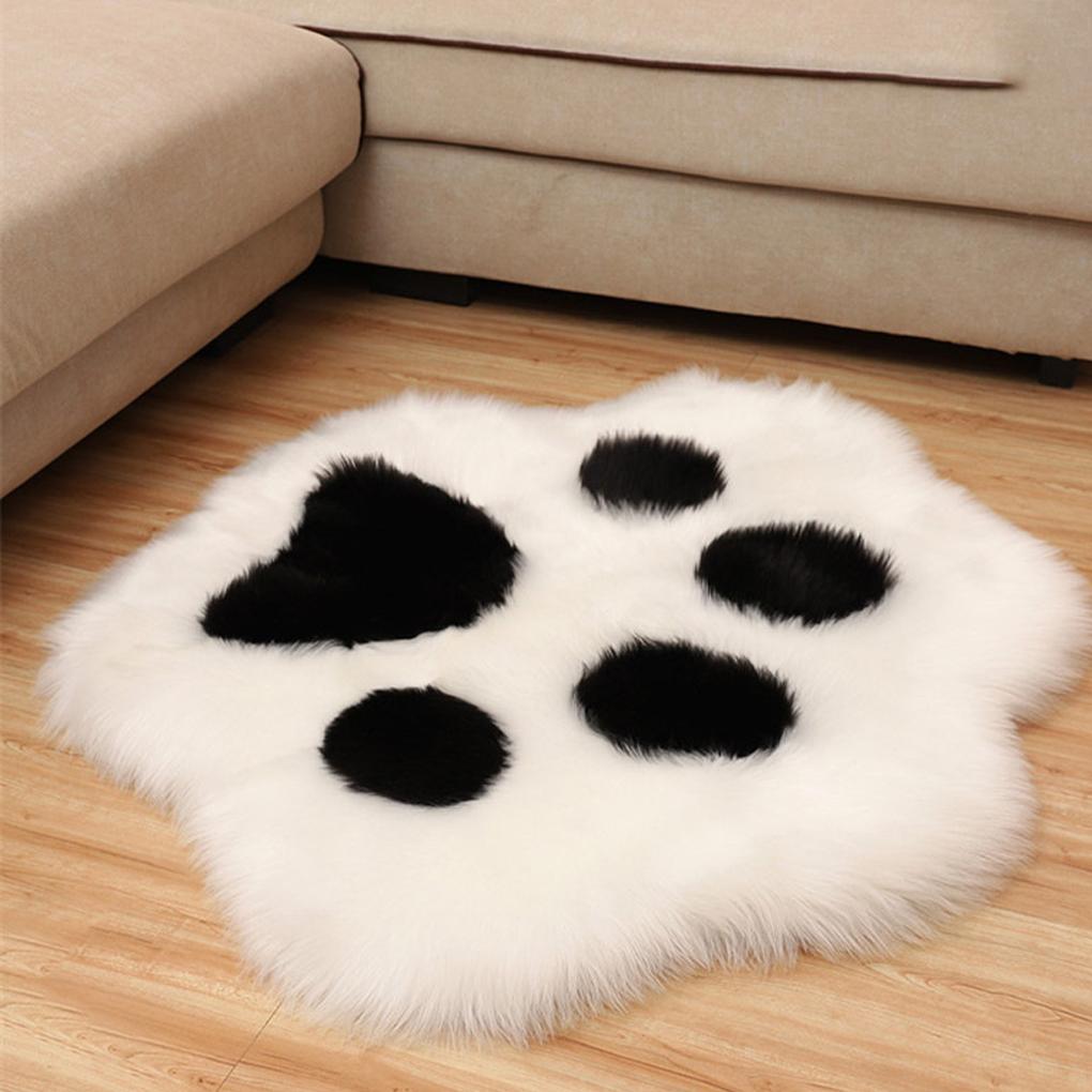 Bedroom Carpet Cartoon Animal Paw Bedside Sofa Irregular Area Rug Door Washable Floor Mat for Household Hotel Accessories