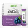 IntegratoriOZiva Phyto Ceramides+ Collagen Builder | Polvere di Collagene Vegano per Donne | Integratore per Idratazione della Pelle, Ritenzione dell'Umidità e Barriera