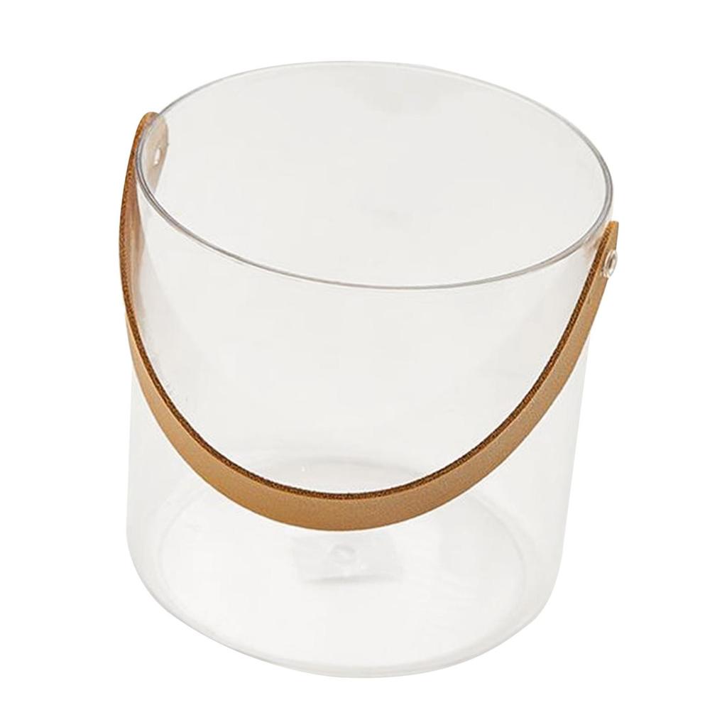 PU Leather Drink Tub Container for Picnic Pub Household Small