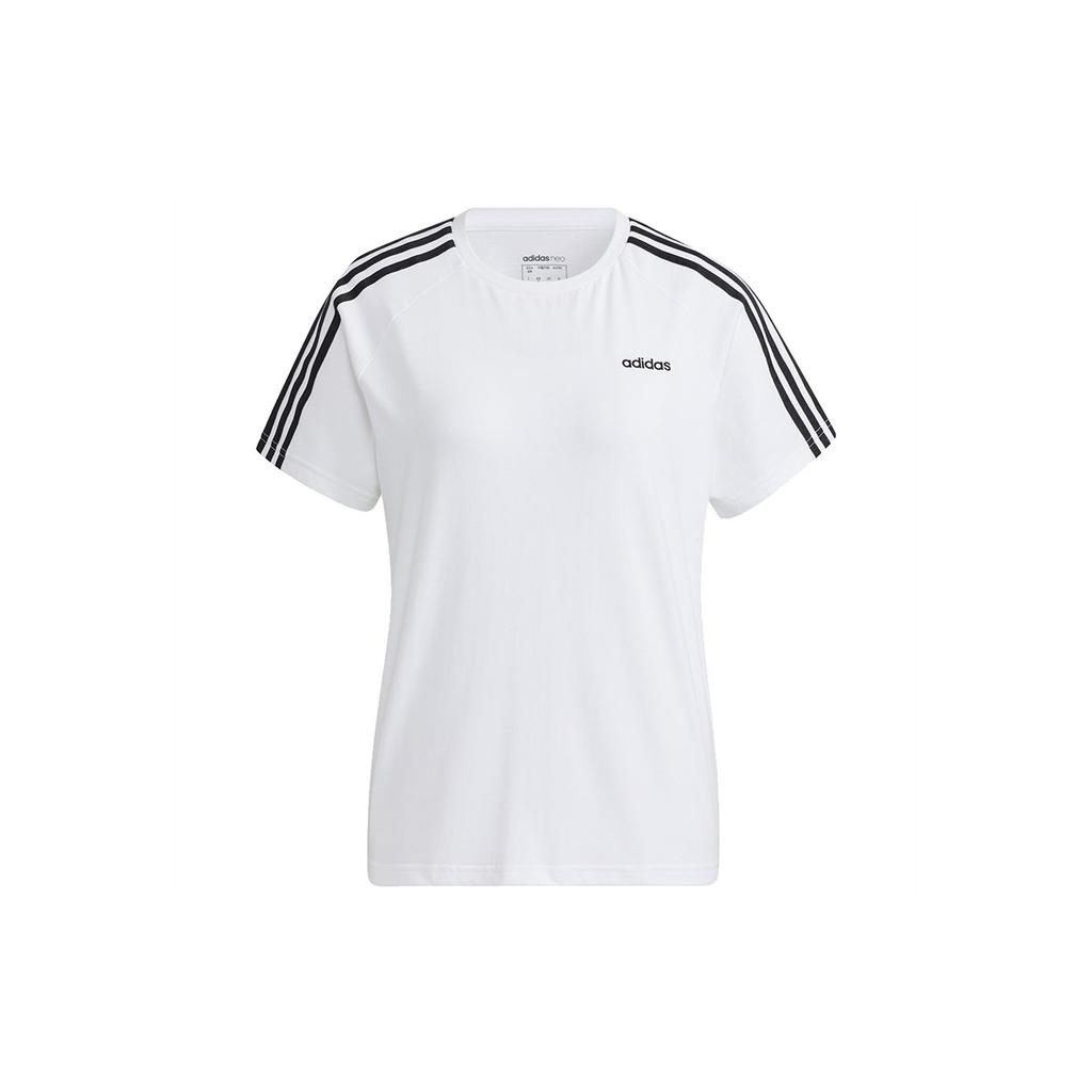 Adidas Neo Essential 3-Stripes Sports Tee Women Tops White H65453