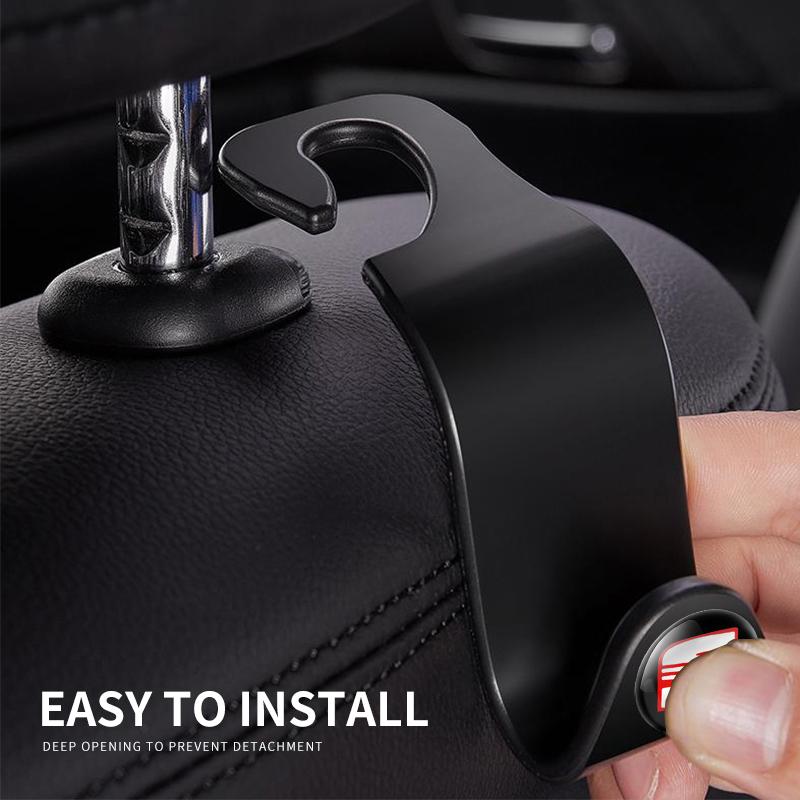 Car Clips Front Seat Headrest Organizer Holder Car Fastener Hooks For SEAT Ibiza Leon Arona Ateca Tarraco Alhambra Cupra