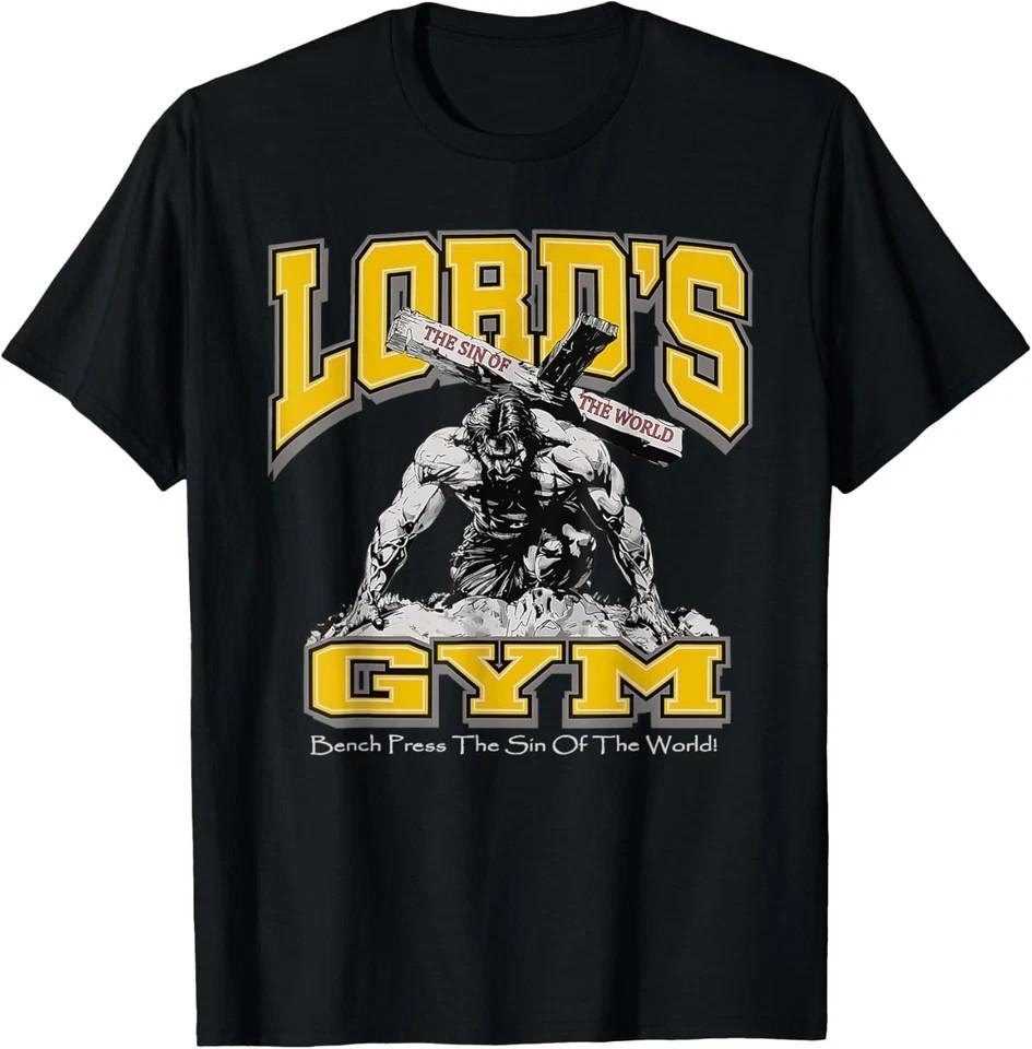Lords Gym Bench Press The Sin Of The World Christian Jesus TShirt Unisex T-Shirt S