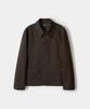 Trip Le Sens Custom Collar Hidden Snap Crop Blazer_Black