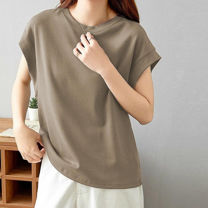 Women Fashion Anti Exposure Casual Summer Sleeveless Tank Top T Shirt