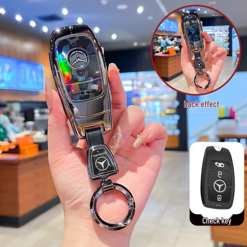Mercedes-Benz Vito Business Vehicle Key Case: Elf Edition Metal Buckle Full Coverage Shell