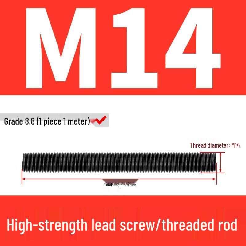 High-Strength Full Thread Screws and Rods: 8.8, 10.9, 12.9 Grade