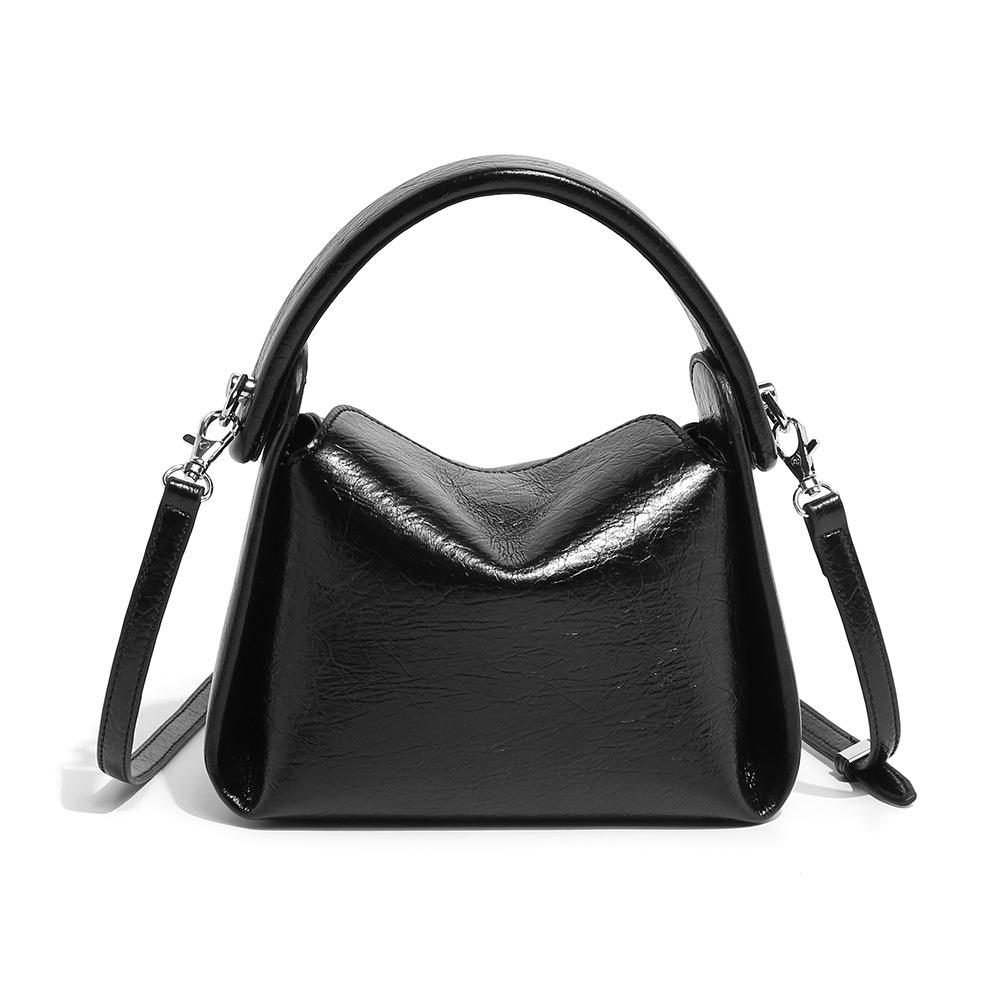 New Internet Celebrity with Burst Pattern Soft Handbag, Niche, Simple, Single Shoulder Diagonal Cross Women's Bag, Stylish