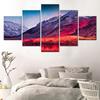 5 Pieces Canvas Wall Arts Painting Nature Sierra Nevada Mountains Wallpaper Landscape Poster Living Room Home Decoration Mural