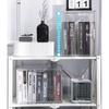 Transparent Plastic Book Storage Box With Lid For Cd Magazine Desktop Organizer